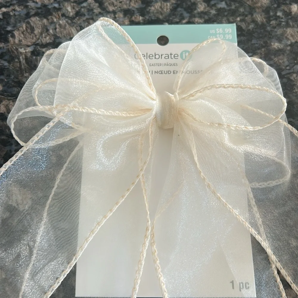 CELEBRATE IT CHIFFON BOW SET OF 3 NWT